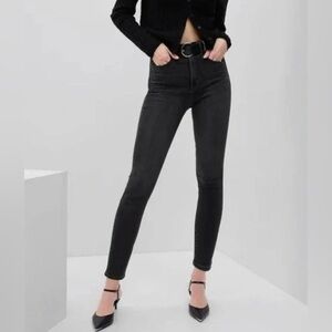 Gap black high rise skinny jeans s 14 / 32 R